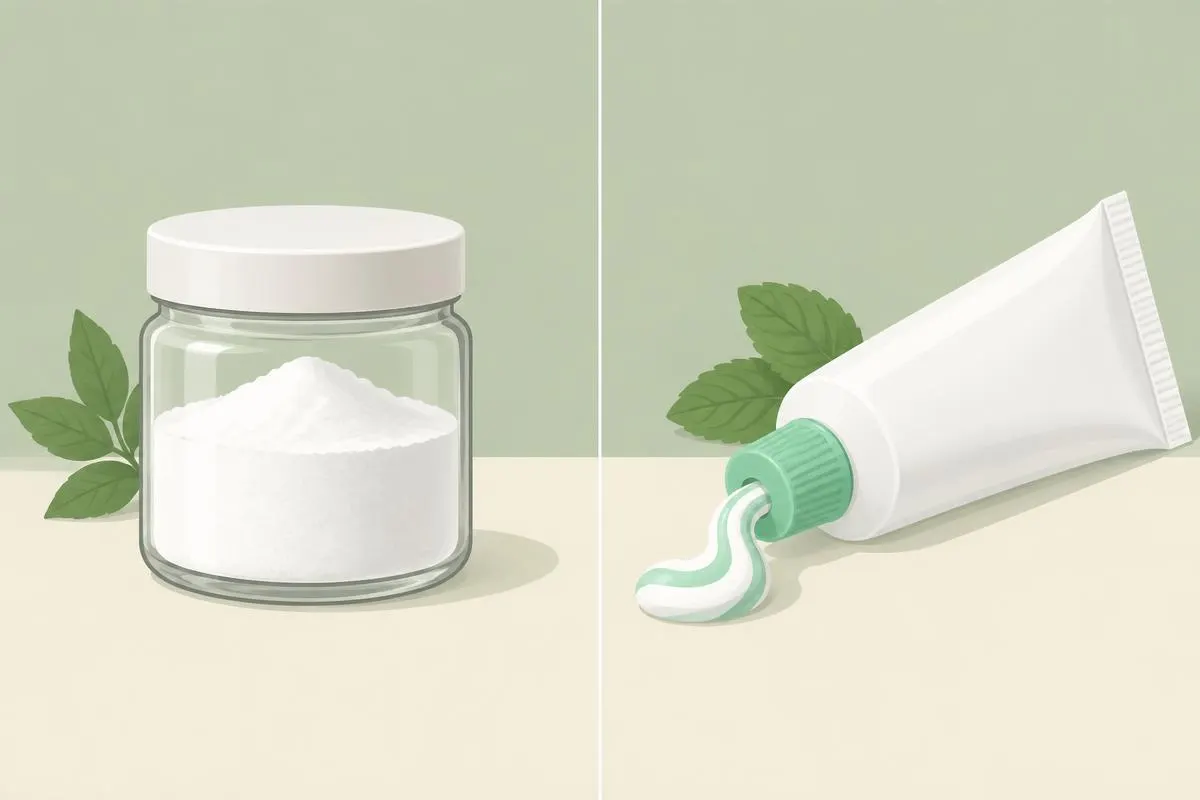 Diferencia entre bicarbonato puro y pasta dental fluorada formulada con bicarbonato Diferencia entre bicarbonato puro y pasta dental fluorada formulada con bicarbonato