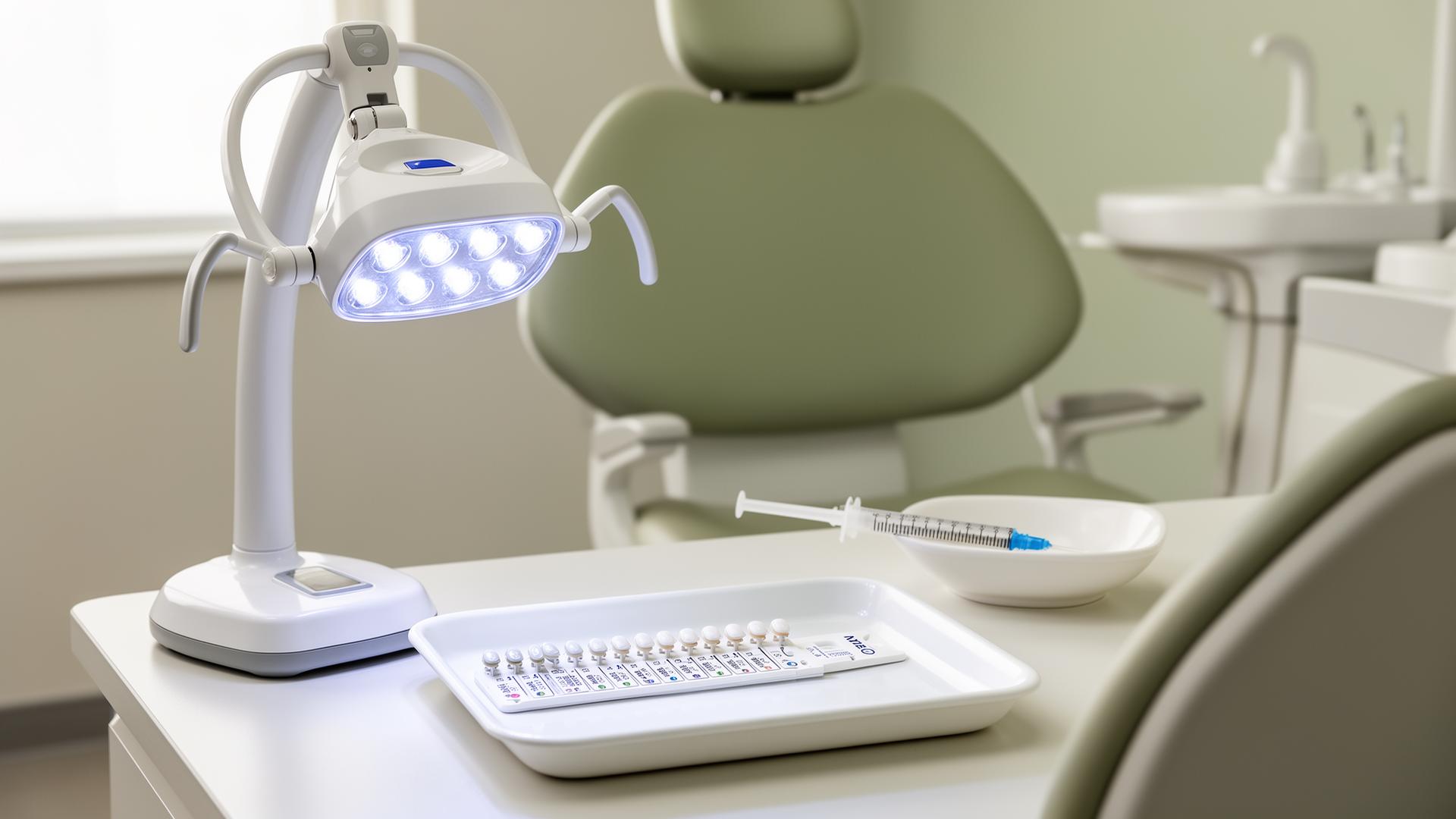 Blanqueamiento dental con luz LED en consulta — Dra. Ana Julia Bucarito, Caracas