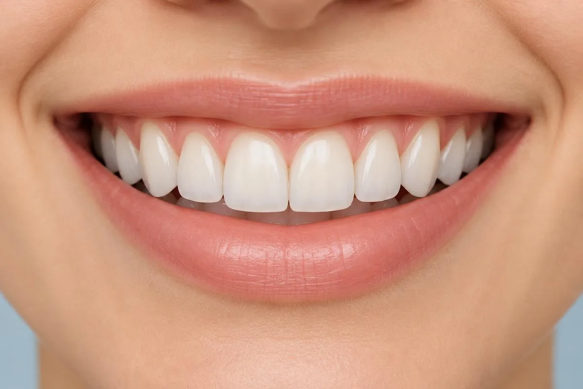 Dientes superiores visibles que se evalúan para definir la extensión de las carillas